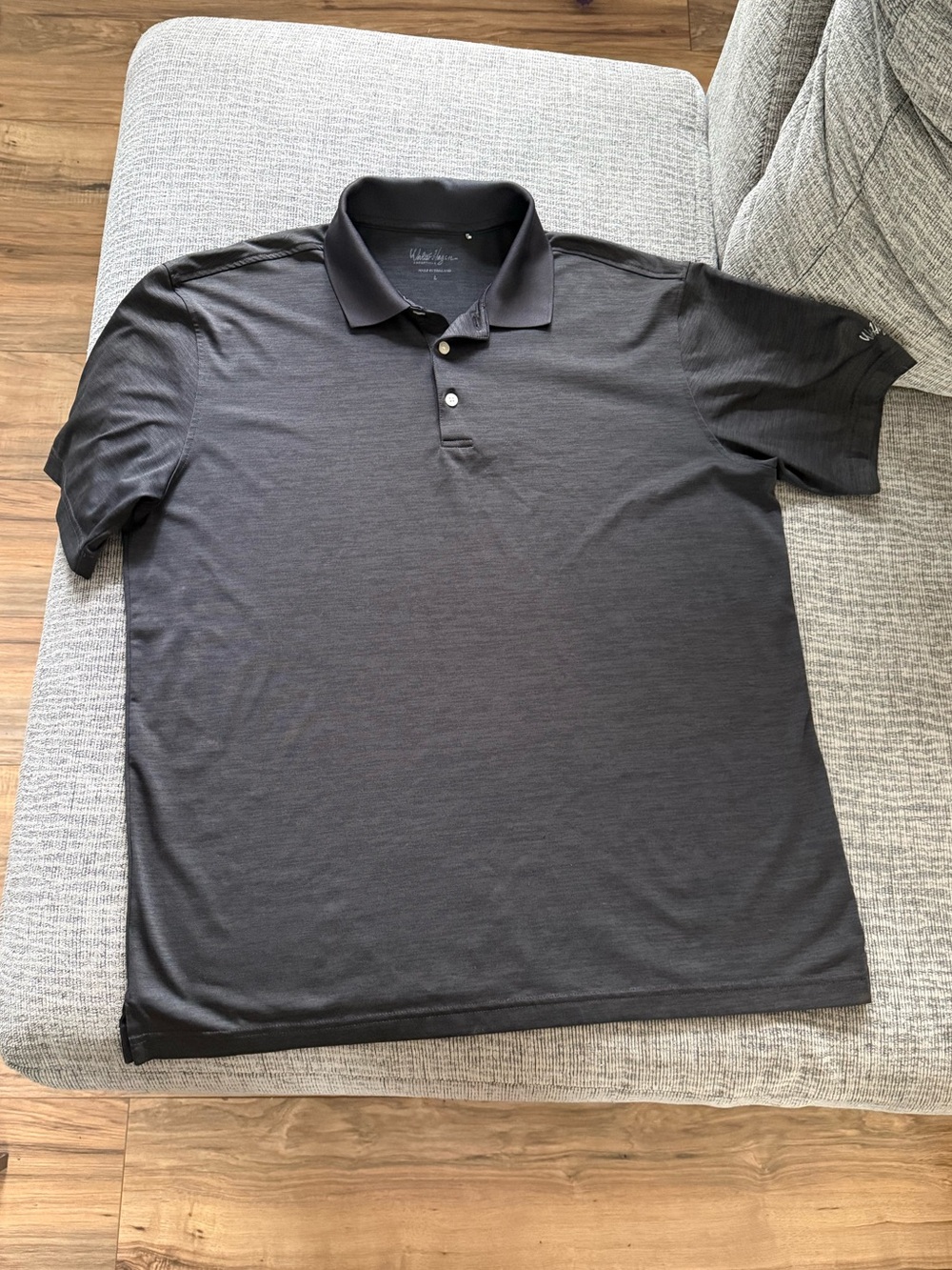 Men’s Walter Hagen Gray Golf Pro Polo Shirt Size L